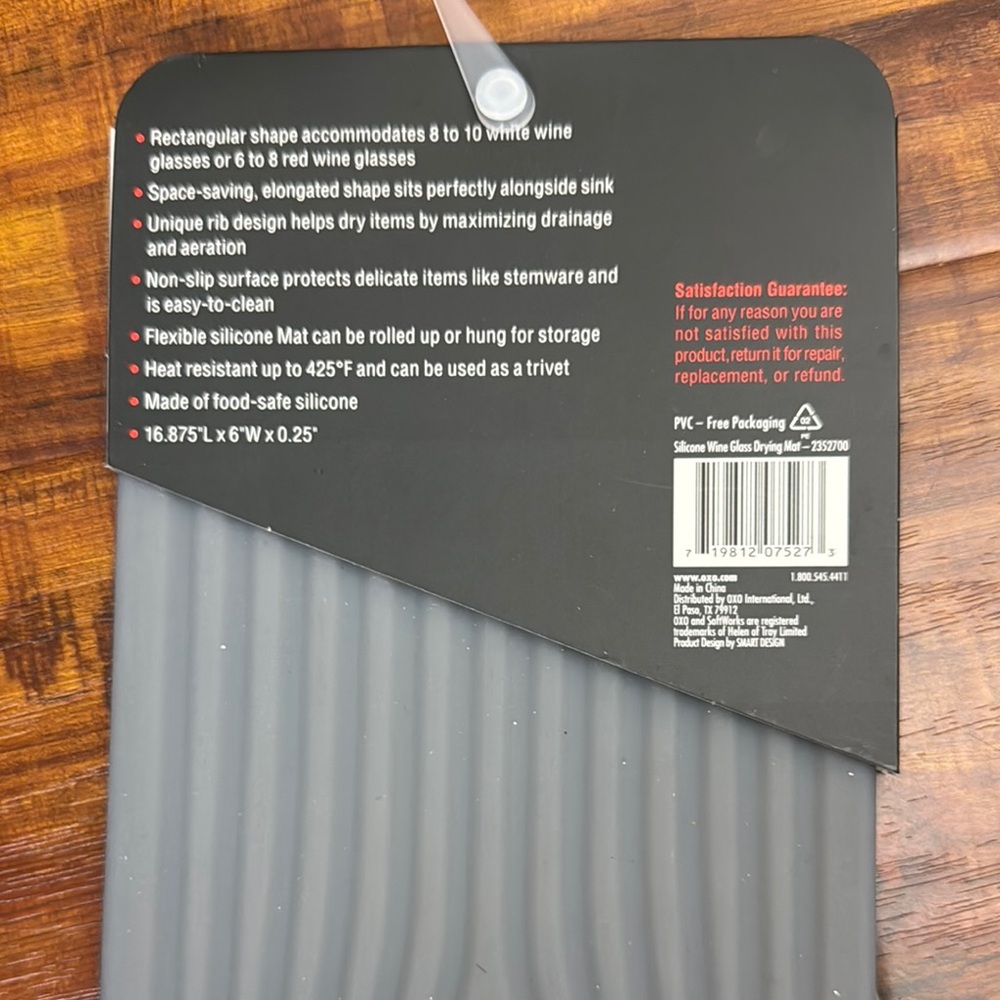 OXO SoftWorks Gray Silicone Drying Mat New - Picture 4 of 6